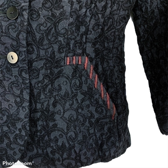 𝅺ARMAND Ventilo Textured Wool Silk Blazer Size Euro 42 - Picture 4 of 5